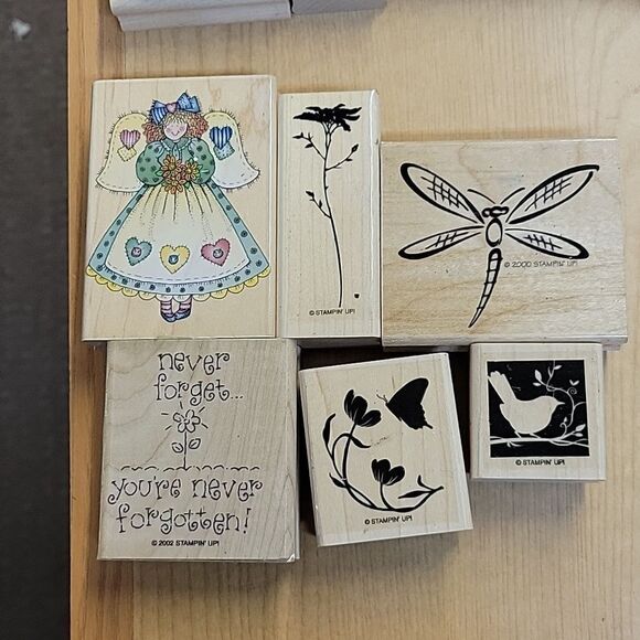 Stampin Up lot of 29 spring stamps and ink pads (set M) - Picture 4 of 12